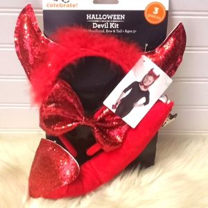 Halloween Devil Kit- 3 Pc Accessories